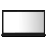 vidaXL Bathroom Mirror Black 60x10.5x37 cm Engineered Wood vidaXL Bathroom Mirror Black 60x10.5x37 cm Engineered Wood