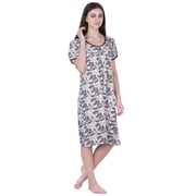 Soko Mesh Ladies Printed Nighty Brown Extra Large Soko Mesh Ladies Printed Nighty Brown Extra Large