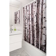Kikkerland Shower Curtain, Polyester, Birch Kikkerland Shower Curtain, Polyester, Birch