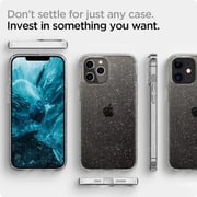 Spigen Liquid Crystal Glitter Designed For iPhone 12 Case And iPhone 12 Pro Case/Cover 6.1-inch Crystal Quartz Spigen Liquid Crystal Glitter Designed For iPhone 12 Case And iPhone 12 Pro Case/Cover 6.1-inch Crystal Quartz