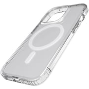 Tech21 Evo Clear designed for iPhone 14 Pro case cover compatible with MagSafe with 12 feet drop protection - Crystal Clear