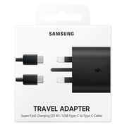 Samsung 25W Travel Adapter with Type-C Cable Black Samsung 25W Travel Adapter with Type-C Cable Black
