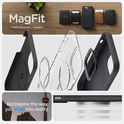Spigen Silicone Fit (MagFit) compatible with MagSafe designed for iPhone 14 Pro Max case cover (2022) - Black