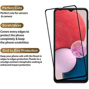 WaveWi Screen Protector With Lens Cover and Case Clear Galaxy A13/A23/M23/M33