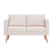281351 Vidaxl 2-seater Sofa Fabric Cream 281351 Vidaxl 2-seater Sofa Fabric Cream