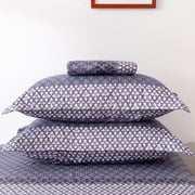 RISHAHOME 3- Piece Fitted Bedsheet Set Queen Size Mulled Wine (180x200+30 cm) 1802003MWI RISHAHOME 3- Piece Fitted Bedsheet Set Queen Size Mulled Wine (180x200+30 cm) 1802003MWI