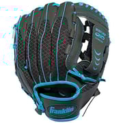 Franklin Sports Teeball Infinite Web/Shok-Sorb Combo Series Fielding Left Hand Glove 10.5-Inch Graphite/Blue