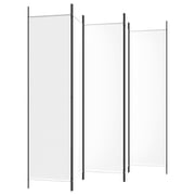 vidaXL 5-Panel Room Divider White 250x200 cm Fabric vidaXL 5-Panel Room Divider White 250x200 cm Fabric