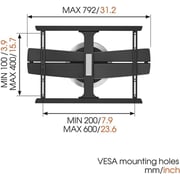Vogel NEXT7345 Turn Design Mount Black 40-65inch