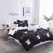 Single Size Bedding Set Of 4pcs Emo Cartoons Design