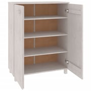 vidaXL Shoe Cabinet HAMAR White 85x40x108 cm Solid Wood Pine vidaXL Shoe Cabinet HAMAR White 85x40x108 cm Solid Wood Pine