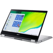 Acer Spin 3 SP314-54N-36GW NX.HQ7EM.00C 2 in 1 Laptop - Core i3 3.40GHz 4GB 256GB Windows 10 Home 14inch FHD Silver English/Arabic Keyboard