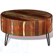 vidaXL Coffee Table Solid Reclaimed Wood Round vidaXL Coffee Table Solid Reclaimed Wood Round