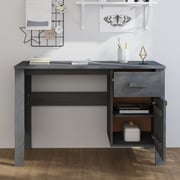 vidaXL Desk HAMAR Dark Grey 113x50x75 cm Solid Wood Pine vidaXL Desk HAMAR Dark Grey 113x50x75 cm Solid Wood Pine