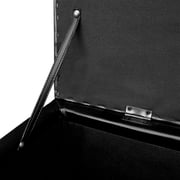 Long Storage Bench Wood Black Long Storage Bench Wood Black