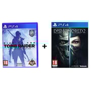 PS4 Rise of The Tomb Raider: 20 Year Celebration Game + PS4 Dishonored 2 Game