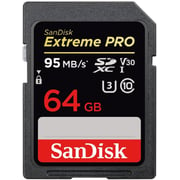 بطاقة ذاكرة SDXC سانديسك إكستريم برو سعة 64 جيجابايت SDSDXXG064GGN4IN 