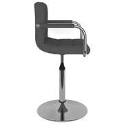 Vidaxl Bar Stool Dark Grey Fabric Vidaxl Bar Stool Dark Grey Fabric
