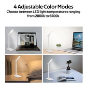 Promate Desk Lamp with Wireless Charger, Foldable 10W Qi Wireless Charging LED Desk Lamp AuraLight-1 White Promate Desk Lamp with Wireless Charger, Foldable 10W Qi Wireless Charging LED Desk Lamp AuraLight-1 White