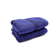 Rahalife 100% Cotton|2-piece Hand Towel Set 40x70 Cm|blue|classic Collection Rahalife 100% Cotton|2-piece Hand Towel Set 40x70 Cm|blue|classic Collection