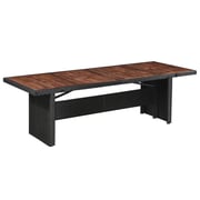 Vidaxl Garden Table 240x90x74 Cm Poly Rattan And Solid Acacia Wood Vidaxl Garden Table 240x90x74 Cm Poly Rattan And Solid Acacia Wood