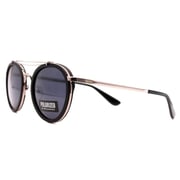 Ray Polo Sunglasses Ak17162 C02 Size 52 Black Grey /black Round Polarized Unisex