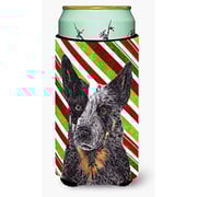 Caroline's Treasures Sc9356Tbc Australian Cattle Dog Candy Cane Holiday Christmas Tall Boy Beverage Insulator Beverage Insulator Hugger, Tall Boy, Multicolor