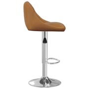 Vidaxl Bar Stool 2 Pcs Brown Velvet Vidaxl Bar Stool 2 Pcs Brown Velvet