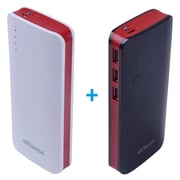 Eklasse EKPB0804BXM Power Bank 8000mAh Black/Red + EKPB0804BXM Power Bank 8000mAh White/Red