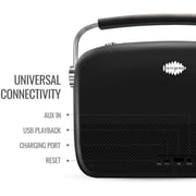 Saregama Carvaan 2.0 Portable Music Player 5000 Pre-Loaded Songs with Podcast, FM/BT/AUX (Classic Black)