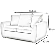 Galaxy Design Bulla 2 Seater Sofa Black Galaxy Design Bulla 2 Seater Sofa Black