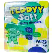 Teddyy Baby Diapers Soft Medium 72's Teddyy Baby Diapers Soft Medium 72's