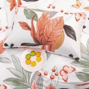 Luna Home – King Size 6 Pieces Bedding Set Without Filler, Beautiful Tropical Leaves Design Luna Home – King Size 6 Pieces Bedding Set Without Filler, Beautiful Tropical Leaves Design