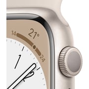 Apple Watch Series 8 GPS 41mm Starlight Aluminum Case with Starlight Sport Band - Regular Apple Watch Series 8 GPS 41mm Starlight Aluminum Case with Starlight Sport Band - Regular