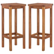 Vidaxl Bar Chairs 2 Pcs Solid Acacia Wood Vidaxl Bar Chairs 2 Pcs Solid Acacia Wood