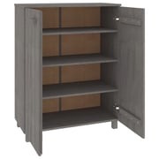 vidaXL Shoe Cabinet HAMAR Light Grey 85x40x108 cm Solid Wood Pine vidaXL Shoe Cabinet HAMAR Light Grey 85x40x108 cm Solid Wood Pine