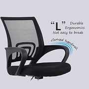 Galaxy Design Executive Quality Ergonomic Designed Comfortable Mid Back Adjustable Wide Seat Office and Desk Mesh Chair Black - GDF-7825 Galaxy Design Executive Quality Ergonomic Designed Comfortable Mid Back Adjustable Wide Seat Office and Desk Mesh Chair Black - GDF-7825