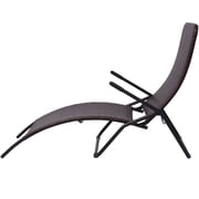 Vidaxl Folding Sun Lounger Poly Rattan Brown Vidaxl Folding Sun Lounger Poly Rattan Brown