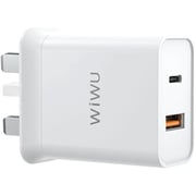 Wiwu Comet Dual Port Power Adapter White Wiwu Comet Dual Port Power Adapter White