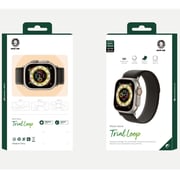 Green Lion Trial Loop Ultra Watch Strap for Apple Watch 42/44/45/49- Black/Grey