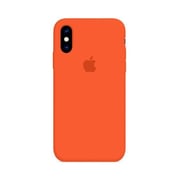 Detrend Silicone Case Soft Ultra Slim Shock Proof Cover Fot Iphone XS & Iphone X Orange