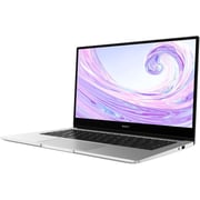 Huawei MateBook D14 NbD-WD19A Laptop - Core i3 3GHz 8GB 256GB Win11Home 14inch FHD Mystic Silver English/Arabic Keyboard