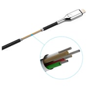 Cygnett Armoured Lightning to USBC Cable Black 10cm Cygnett Armoured Lightning to USBC Cable Black 10cm