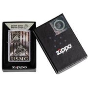 Zippo 49316 U.s. Marine Corps. Street Chrome Windproof Lighter