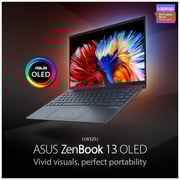 Asus Zenbook 13 OLED UX325EA-OLED001T Laptop – Core i7 2.8GHz 16GB 1TB Win10 13.3inch OLED FHD Grey English/Arabic Keyboard Asus Zenbook 13 OLED UX325EA-OLED001T Laptop – Core i7 2.8GHz 16GB 1TB Win10 13.3inch OLED FHD Grey English/Arabic Keyboard