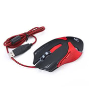 HXSJ A903 Wired 6 Keys 3200 Dpi Adjustable Ergonomics Optical Gaming Mouse (Black)