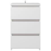 Vidaxl Bed Cabinet White 40x35x62.5 Cm Chipboard Vidaxl Bed Cabinet White 40x35x62.5 Cm Chipboard