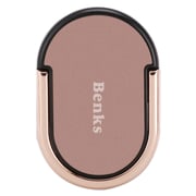 Benks Iring 360 Magnetic Rotating Metal Ring Kickstand Rose gold For Mobile Phone - 600319