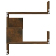 Vidaxl Wall Corner Shelf Smoked Oak 40x40x50 Cm Engineered Wood Vidaxl Wall Corner Shelf Smoked Oak 40x40x50 Cm Engineered Wood