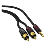 QED Profile Jack To Phono RCA Analogue Audio Interconnect Cable 3M Black QE5091
